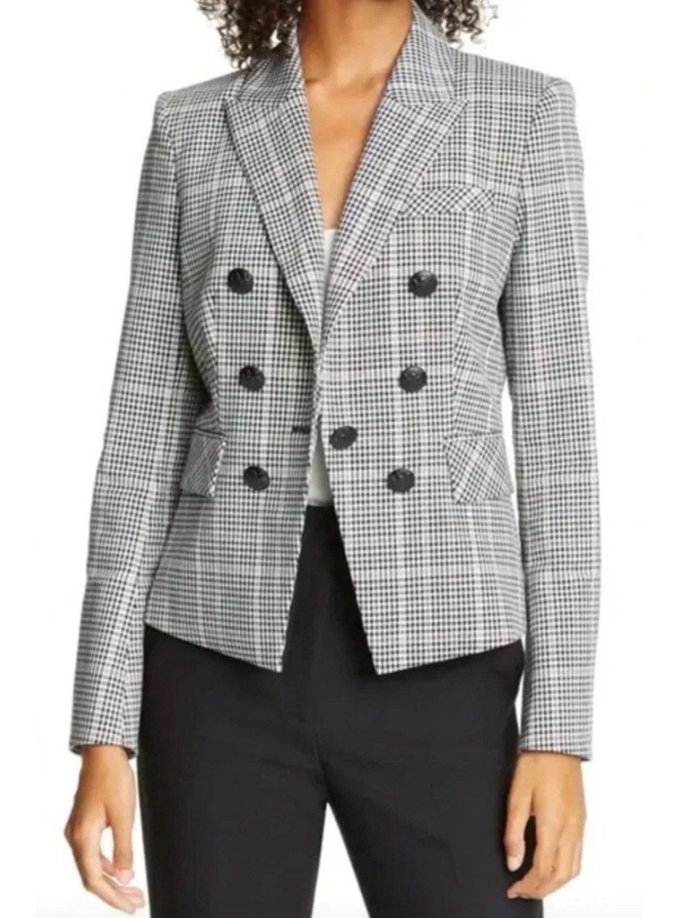 Veronica Beard Diego Checked Dickey Jacket